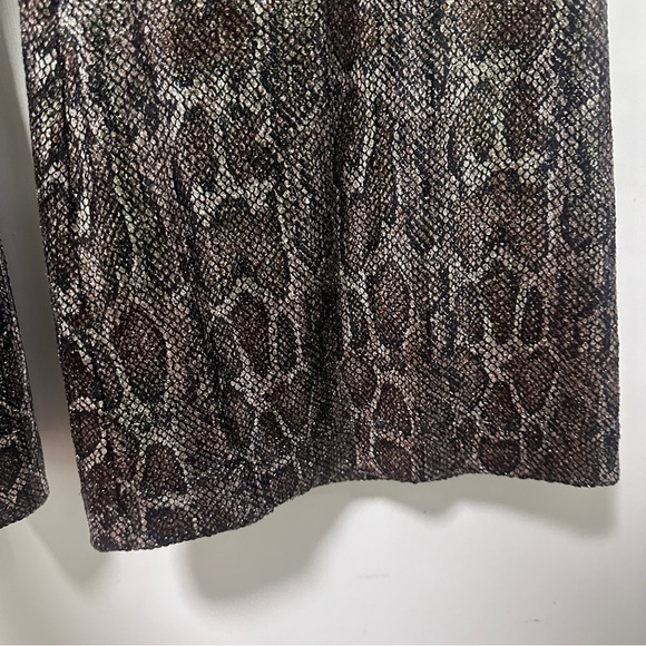 Anthropologie Sequin Snake Joni Pants Women’s Size 6 NWT Brown Gray Animal Print - Picture 10 of 16